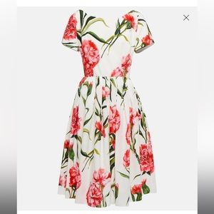 Cut label Dolce & Gabbana carnations short dress